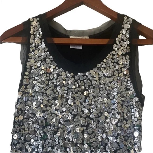 Boston Proper Sequined Sleeveless Dress - Picture 4 of 10